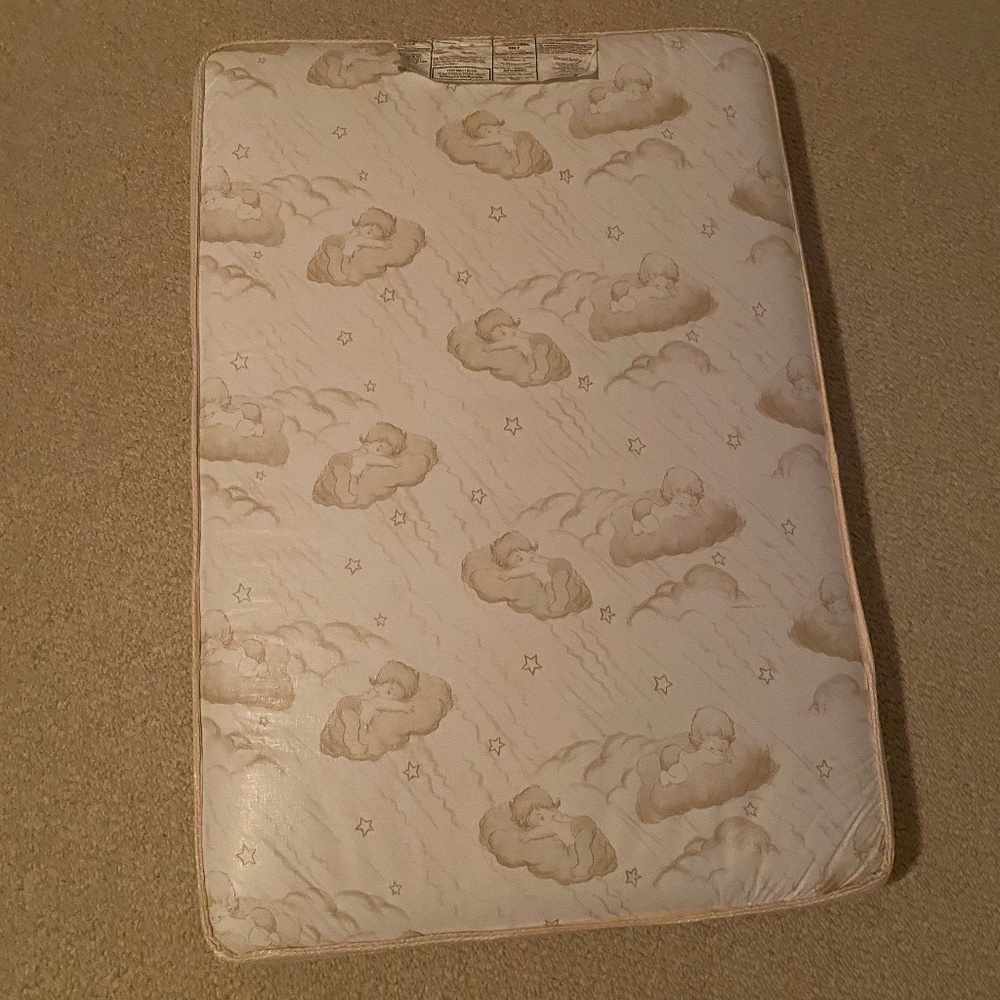 Dream On Me Portable Crib and Toddler Mattresses - White